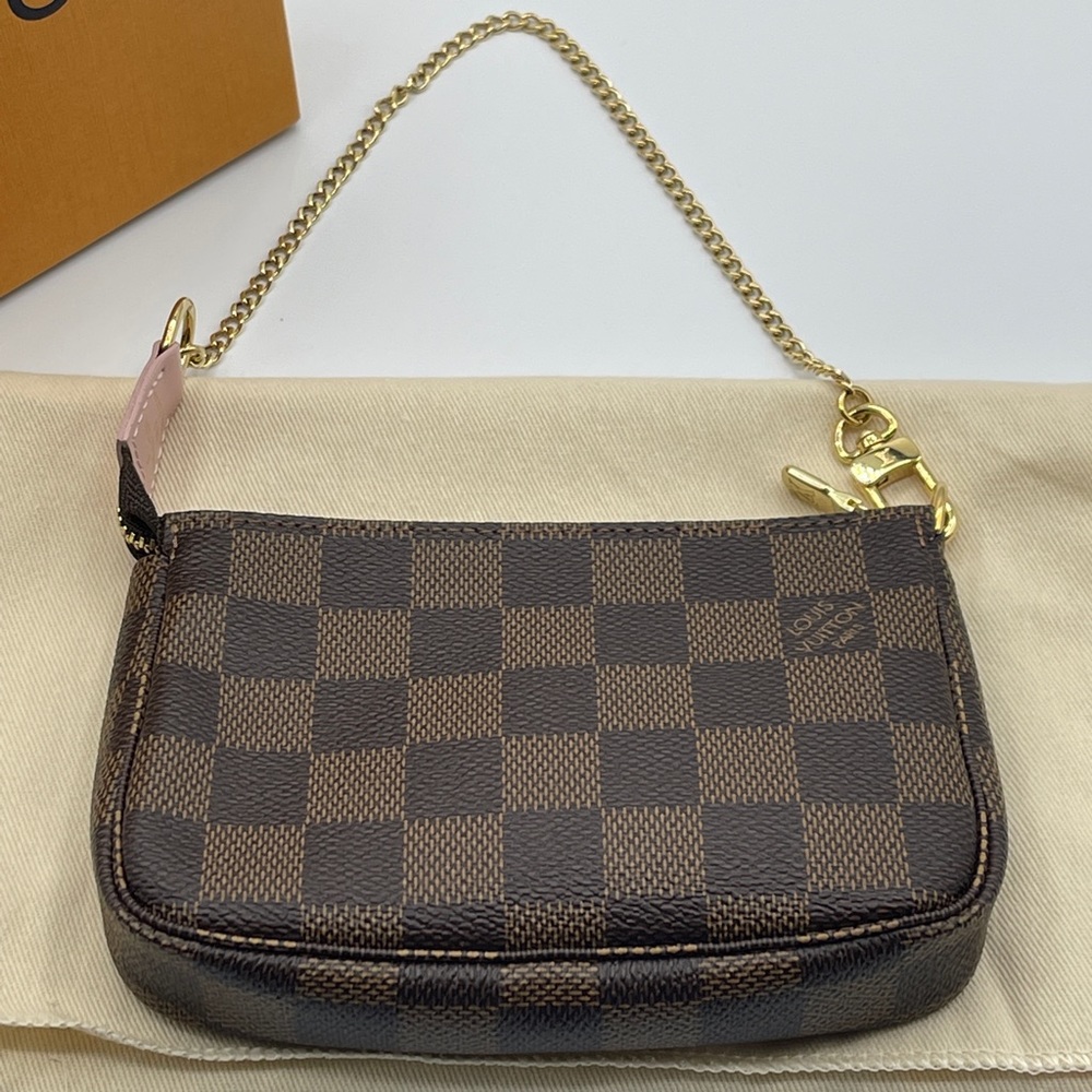 Louis Vuitton Christmas 2020 Pochette Mini Accessories Damier Ebene Vivienne - Picture 3 of 16